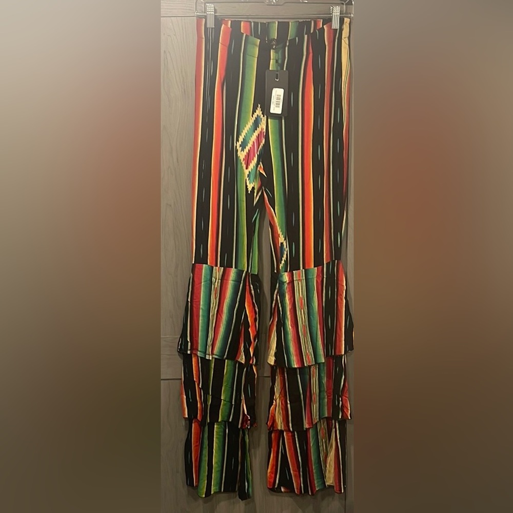 L&B serape, 3 layer bells